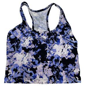Calvin Klein Women’s Performance Stretch Blue Foral Sports Bra Size S